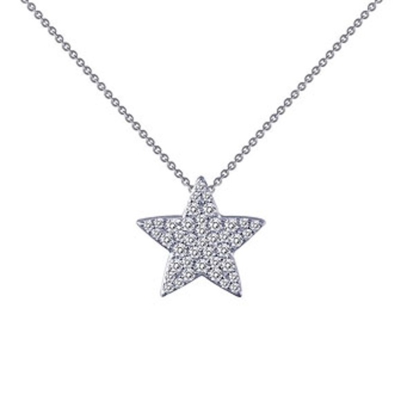 Lafonn's Signature Simulated Diamond Star Necklace - Picture 6 of 6